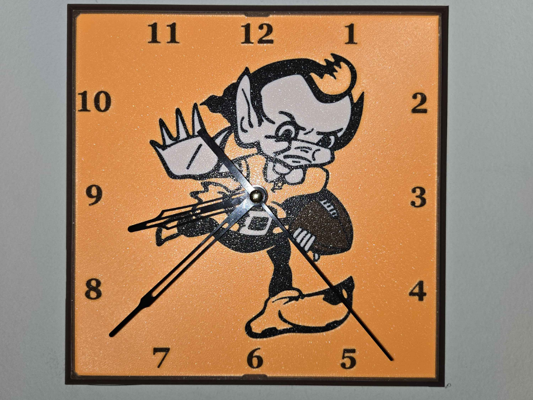 Cleveland Browns Clock Face