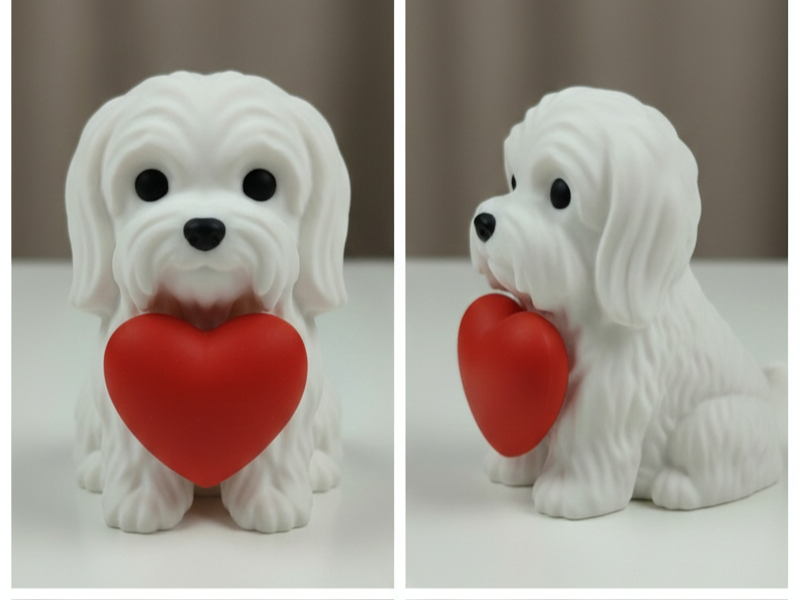 Maltese Holding Heart (Free Commercial Use)