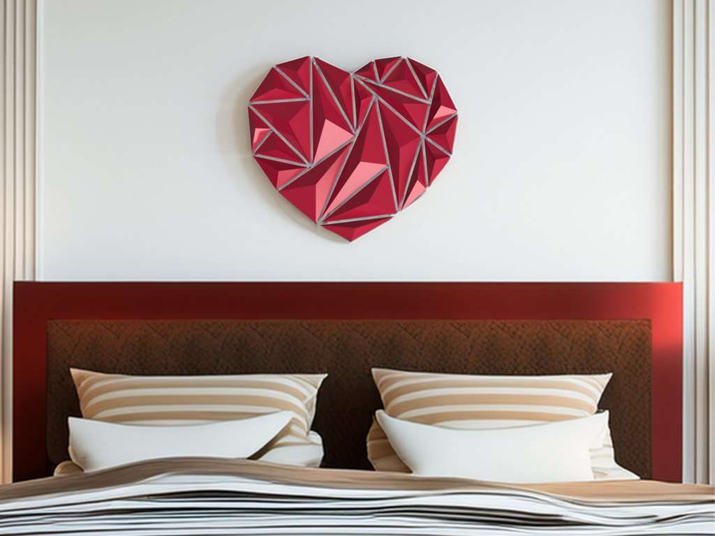 Heart wall art decoration