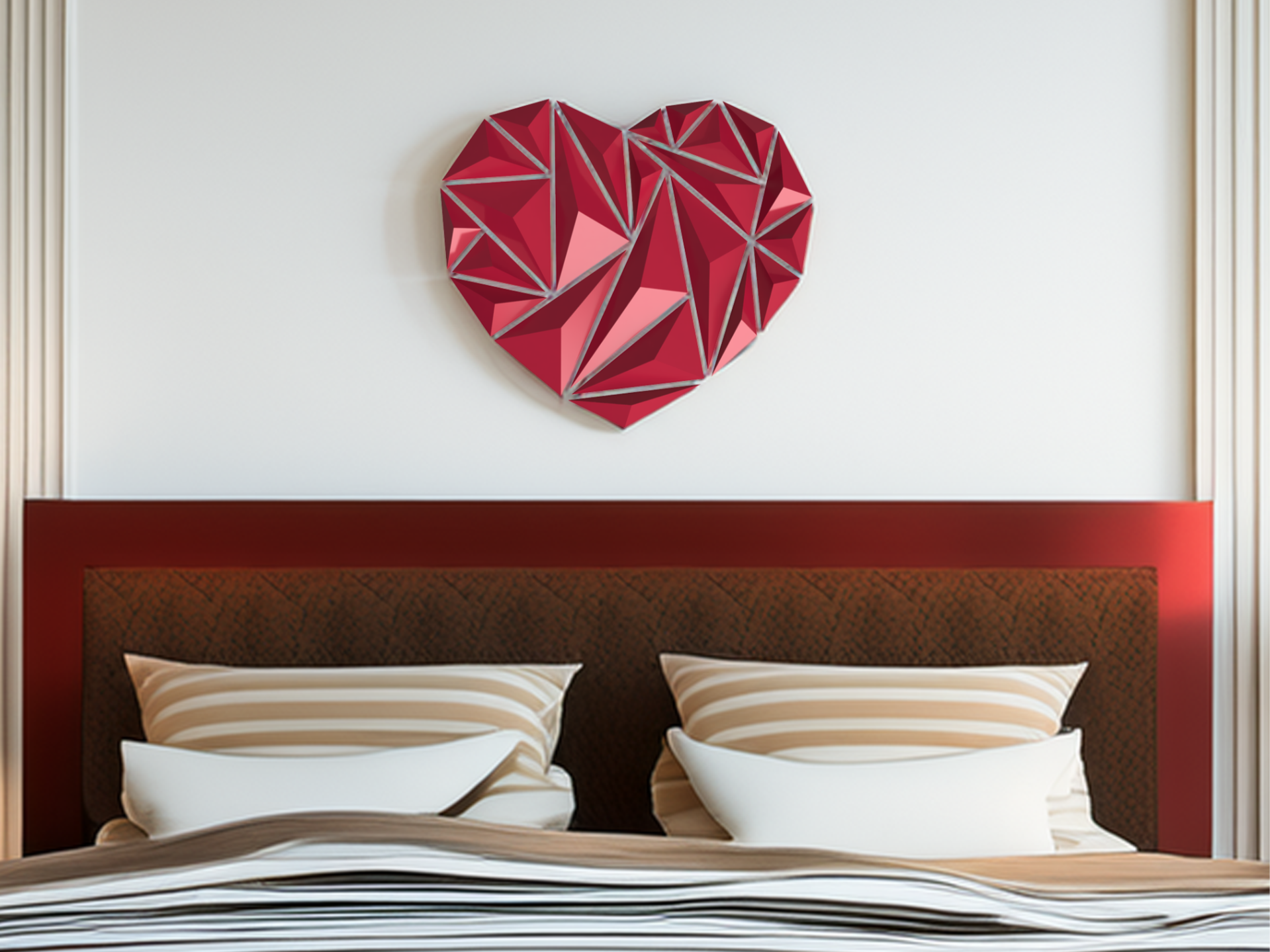 Heart wall art decoration