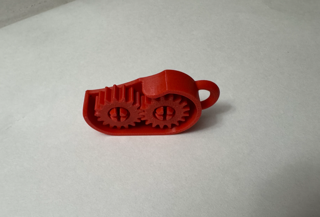 Fidget gear keychain (easy assembly) *26min print*