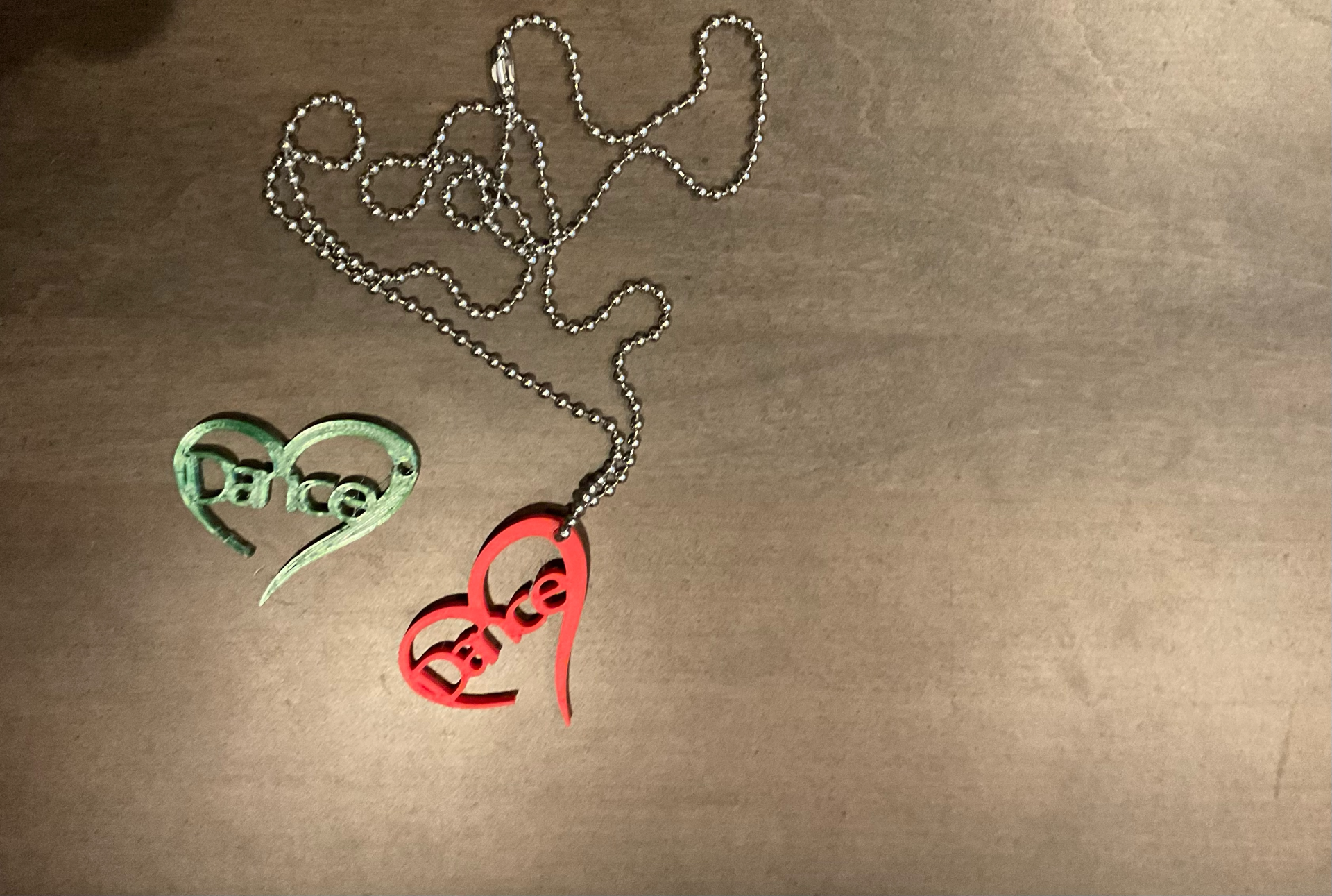 Dance Heart (Hollow for necklace, backpack, etc.)
