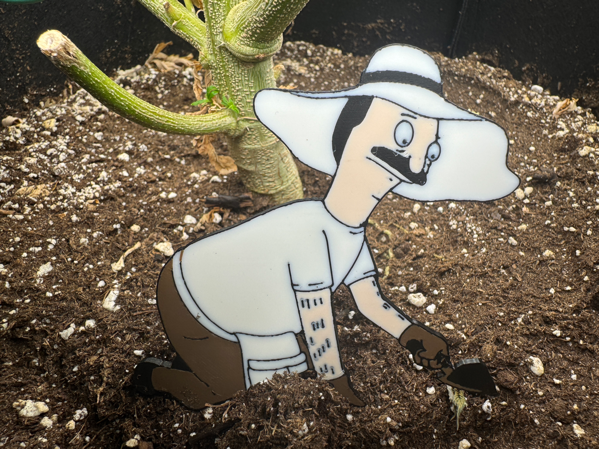 Burger Dad Gardening Plant Decoration