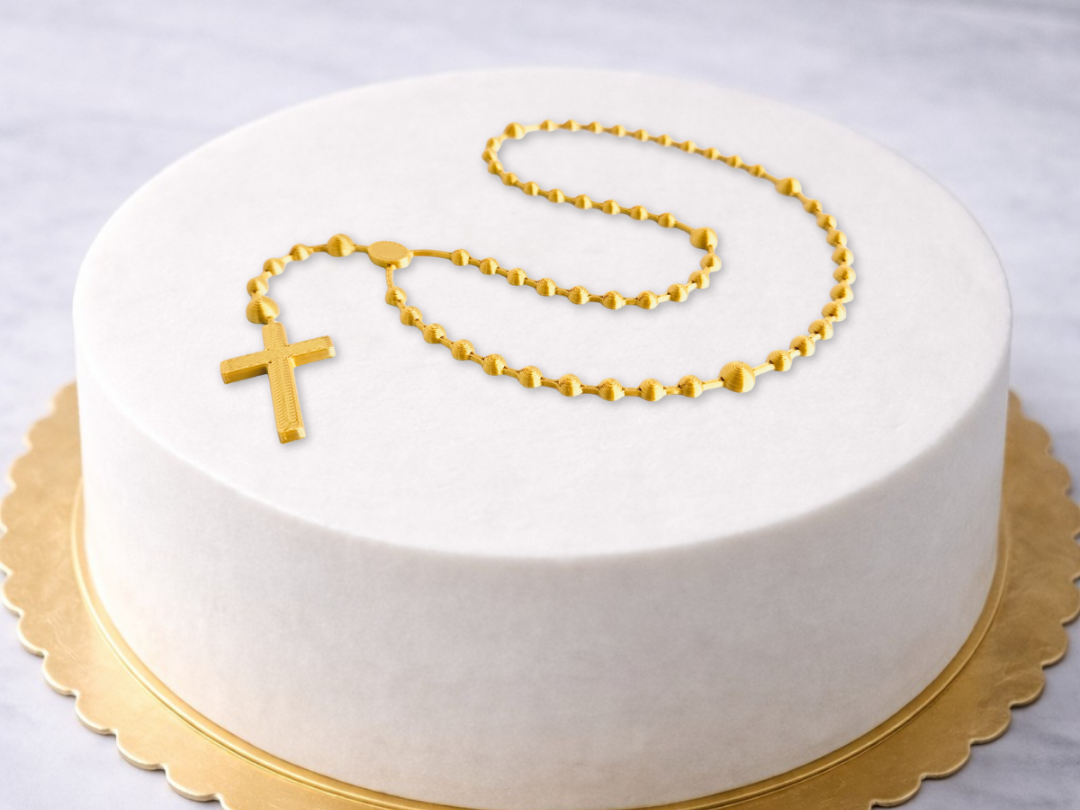 Rosary cake topper (First Holy Communion)