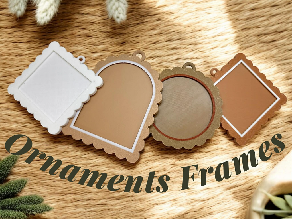 Boho Frame Ornaments