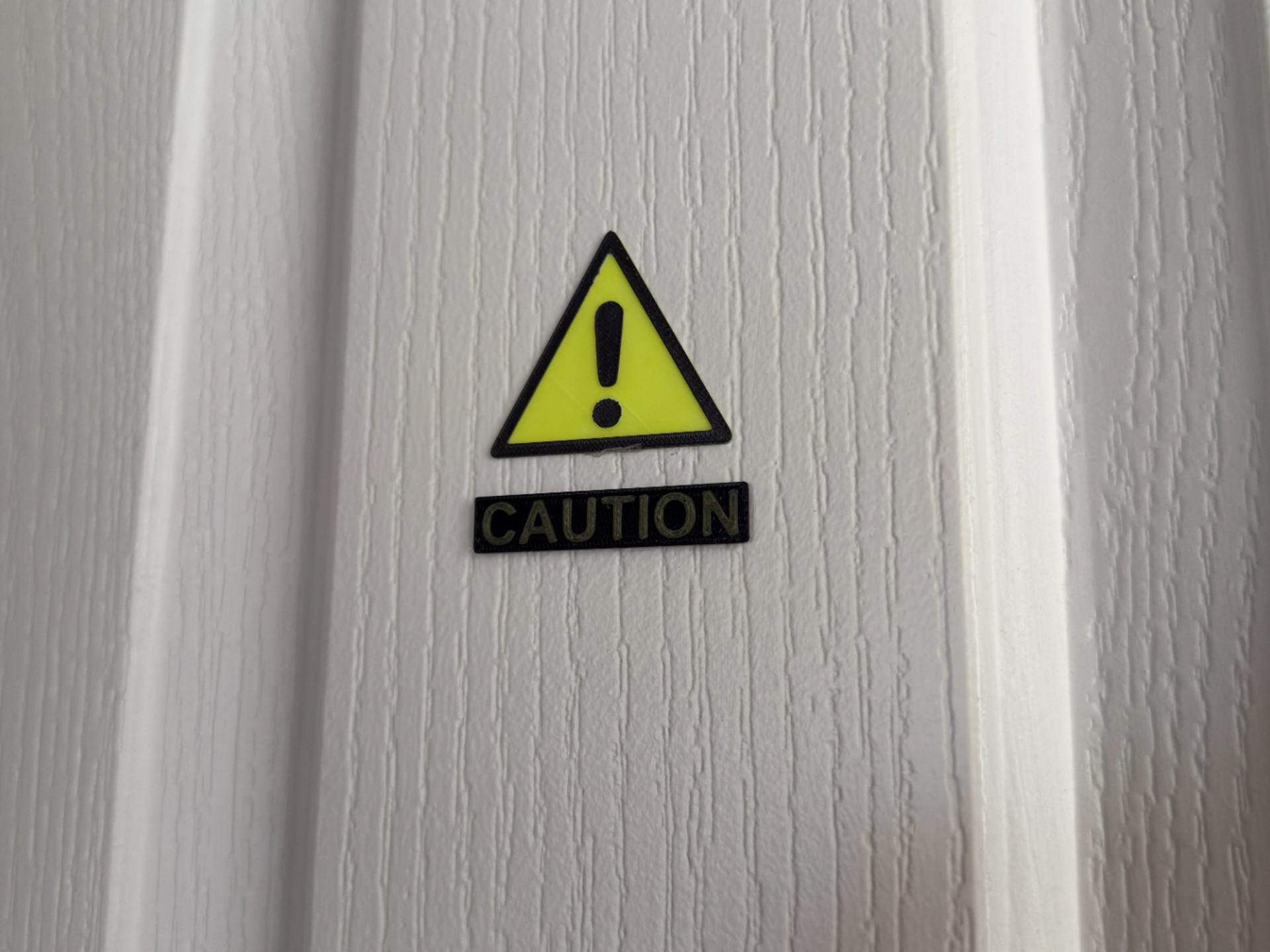 CAUTION Sign 50x10x3mm