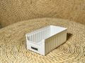 Stackable box with nameplate slot