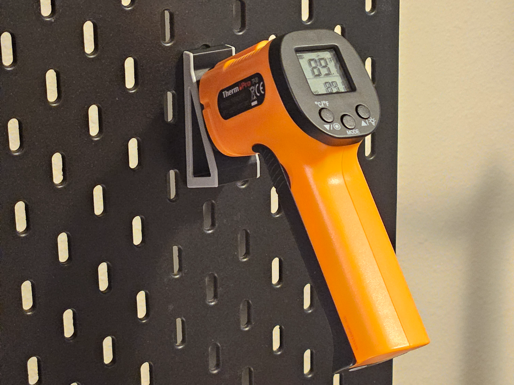 Skadis Infared Thermometer ThermProTP30 hook