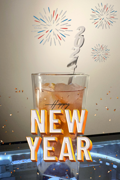 New Year 2024 Cocktail Stirrer