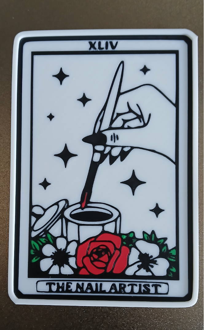 Nail Artist Tarot Card (WallArt)