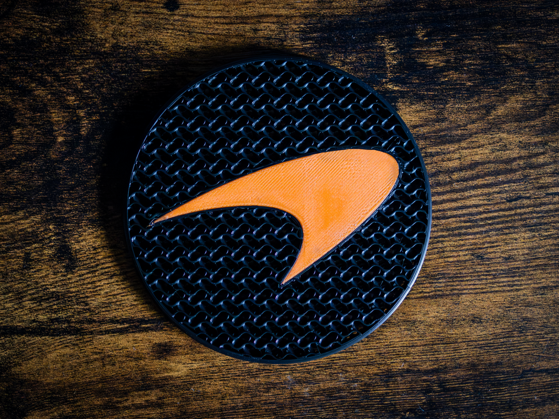 McLaren F1 Team Logo Coaster using Infill