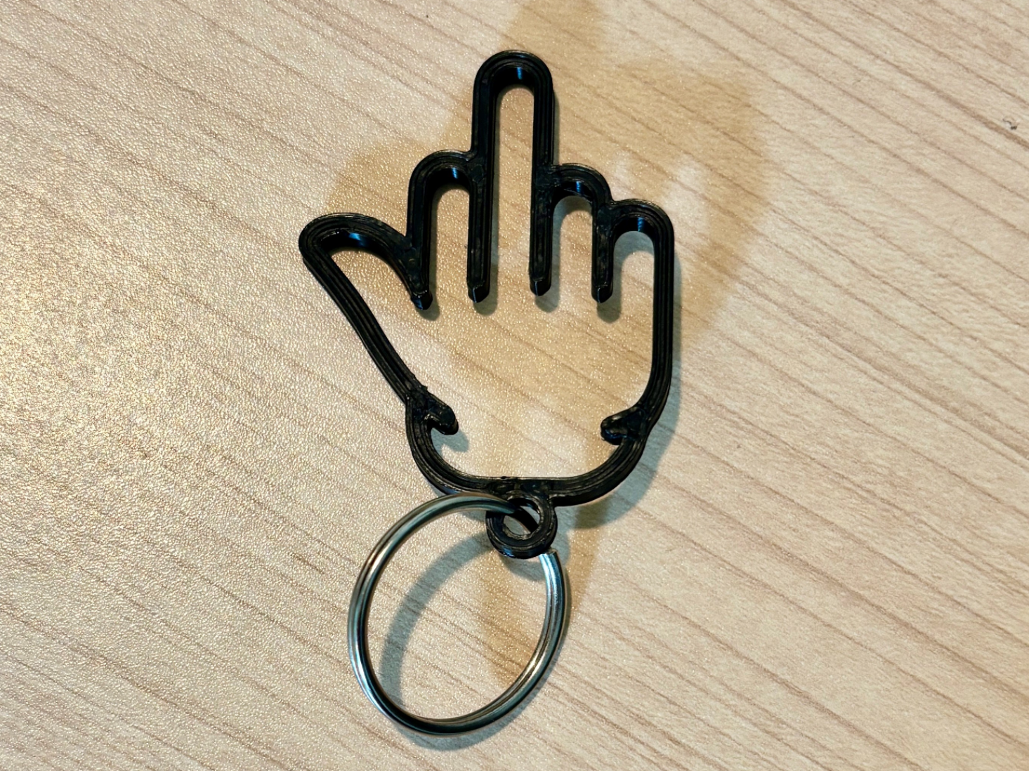 Funny Middle Finger Keychain