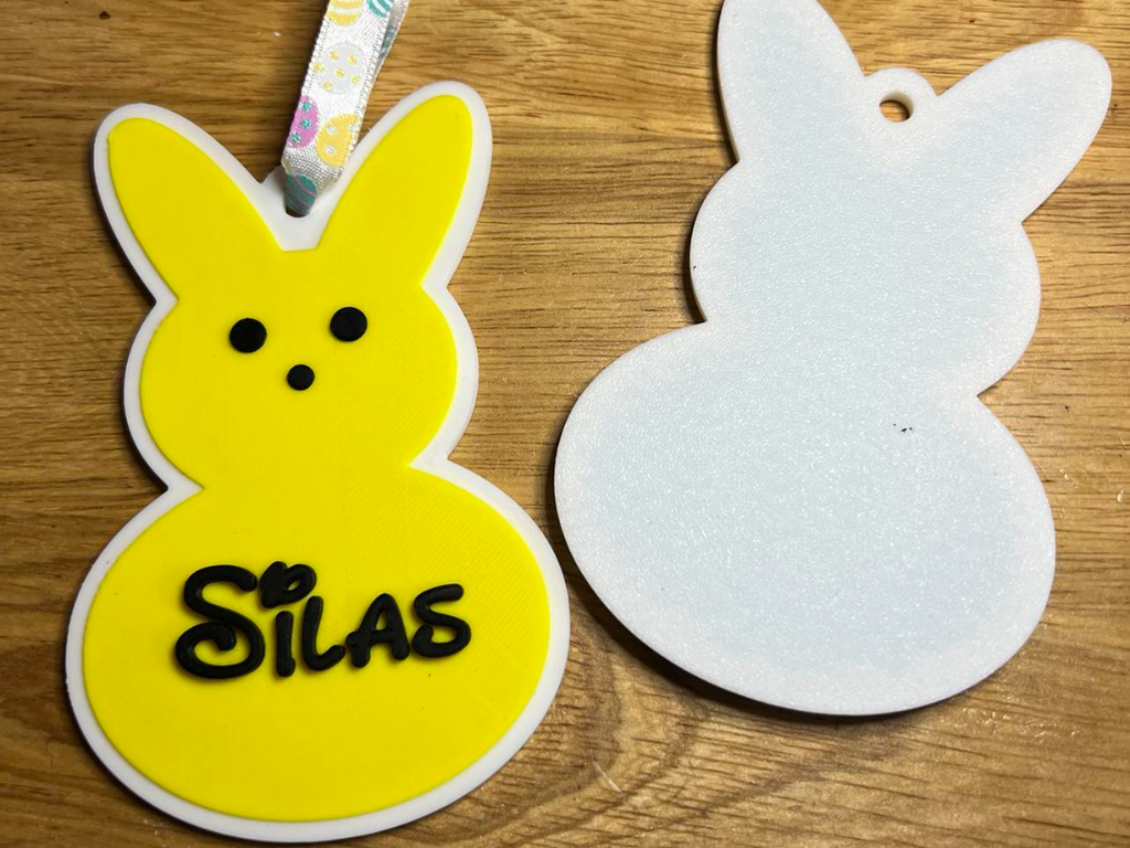 Marshmallow Bunny Tag