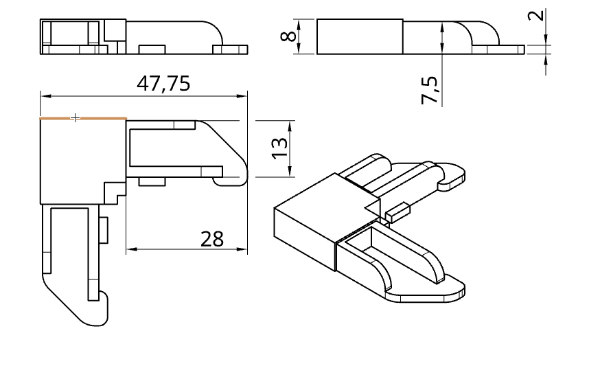 Window Screen Corner Clip