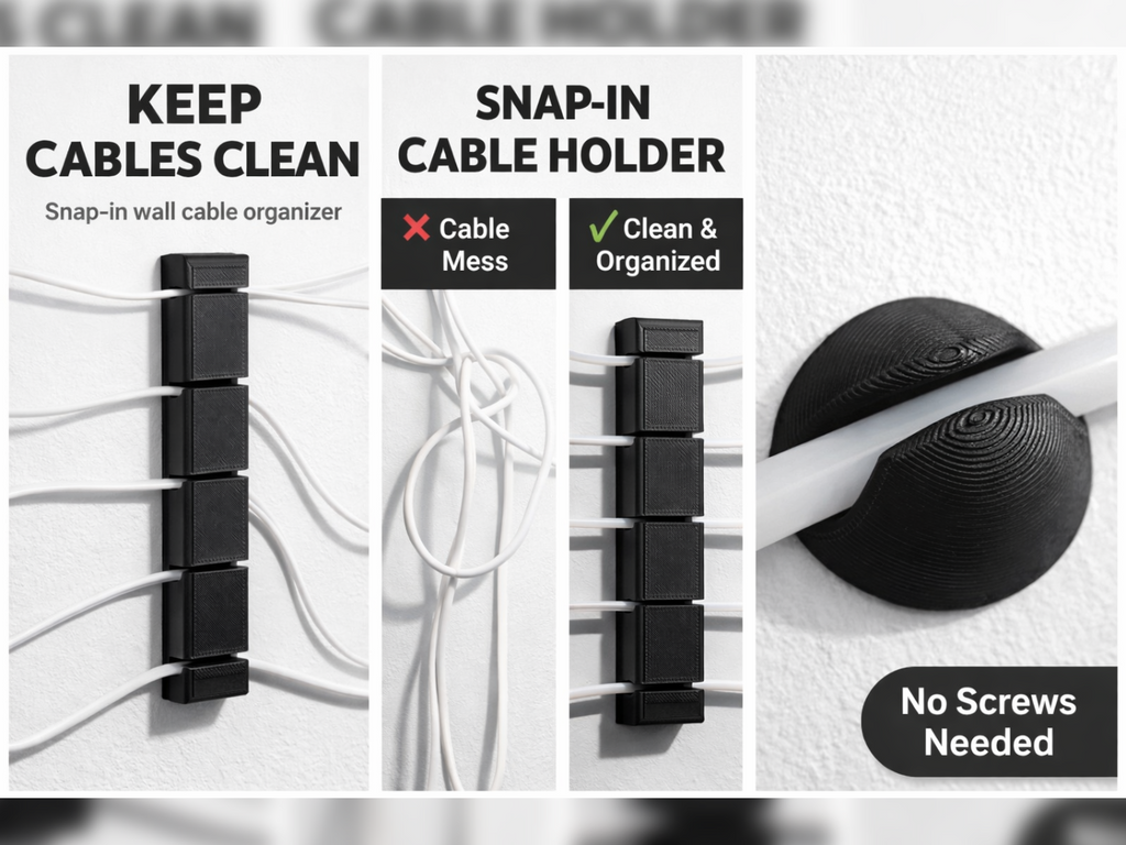 No-Screw Cable Organizer