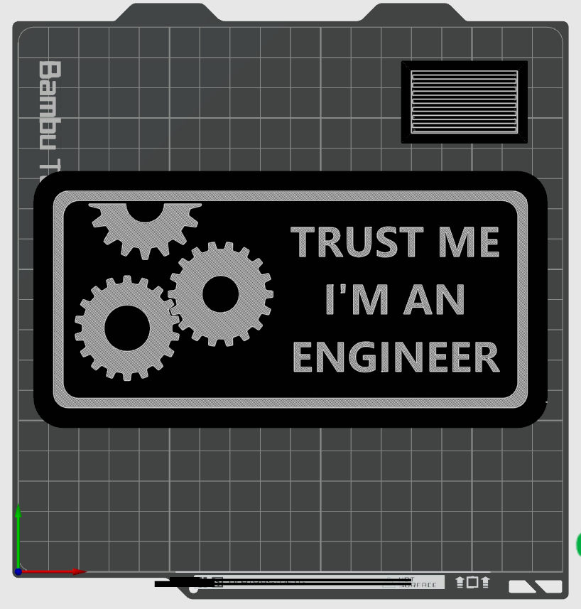 Trust me i'm an engineer Plate