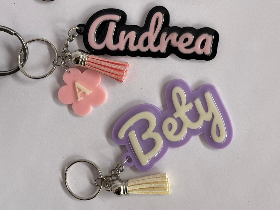 Customizable Text Keychain