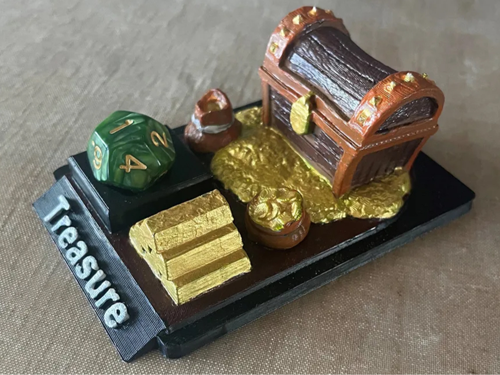 MTG 3D Treasure Token