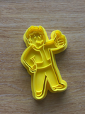 Fallout Vault Boy Cookie Cutter and Stamp