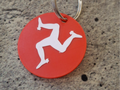 Isle Of Man flag keychain