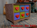 Quilted Heart Organizer/Drawers, No AMS