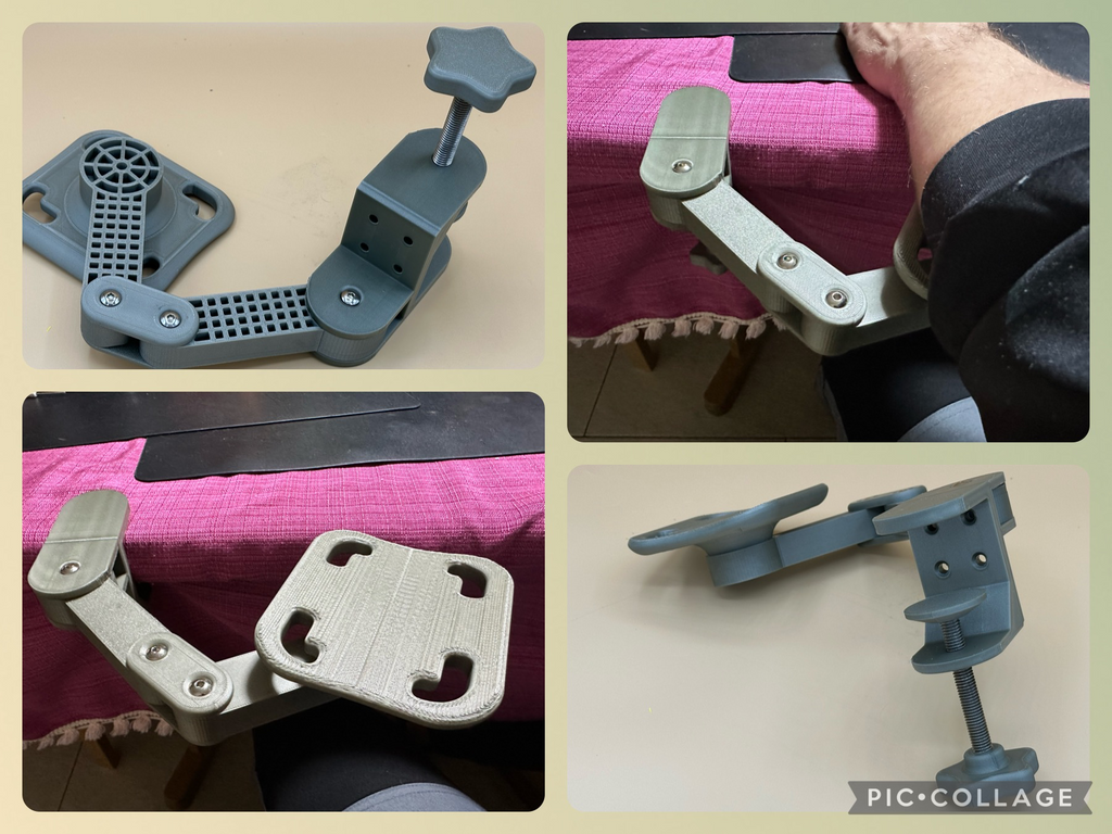 Desk Armrest with Easy Assembly - Schreibtisch-Armstütze mit Einfacher Montage
