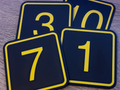 Square Number Plates (Door signs etc)