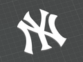 New York Yankees MLB 3D Printed Logo