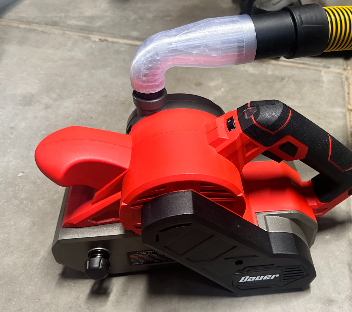 Bauer Belt Sander Dust Adapter