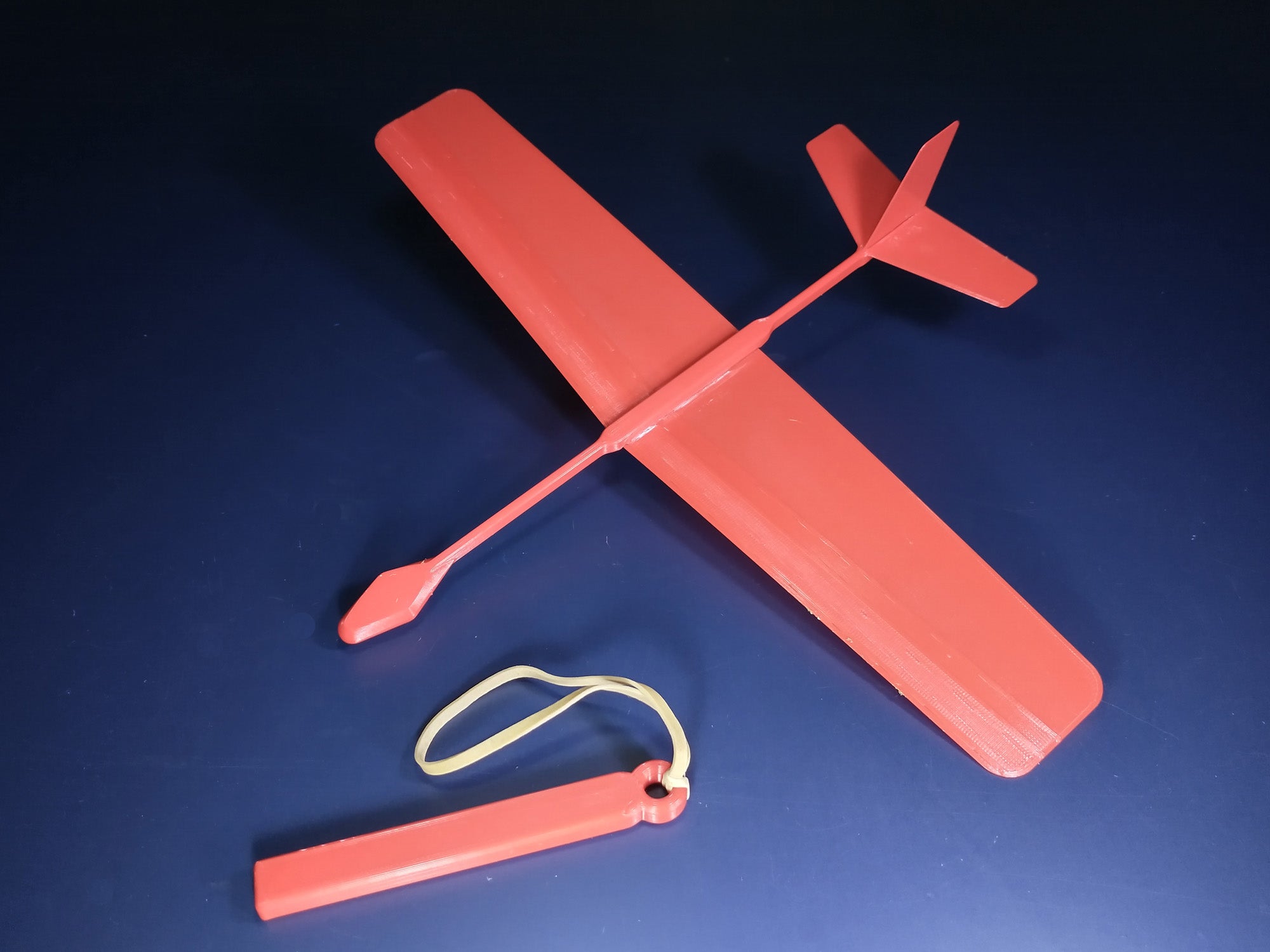 Gooseneck Glider (Rubber Band Launch)