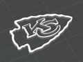 Kansas City Chiefs NFL 3D Printed Logo