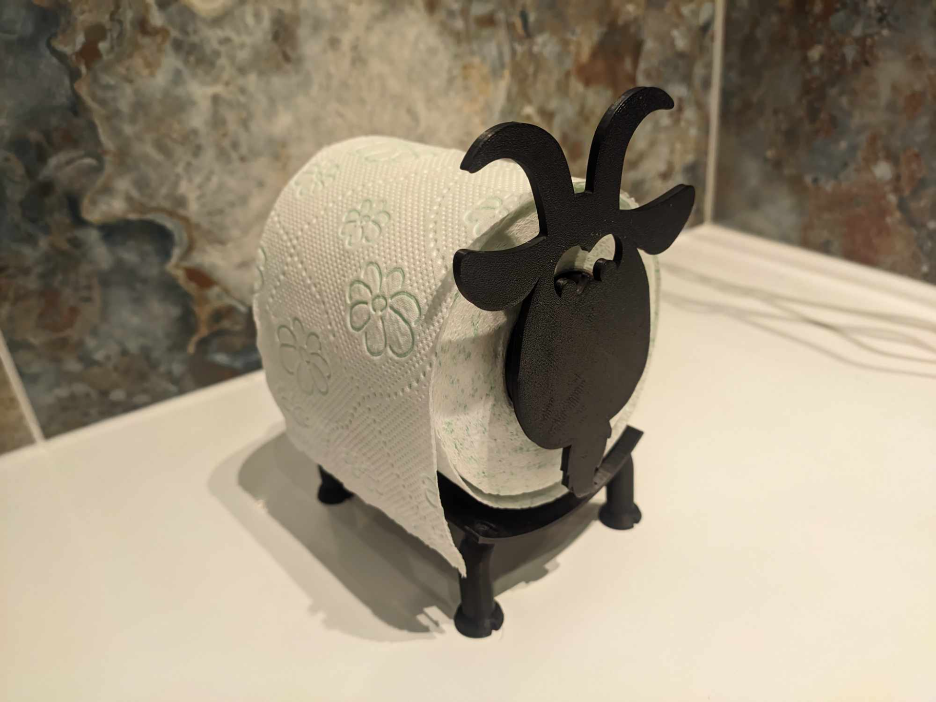 Goat or Sheep toilet paper roll dispenser / holder