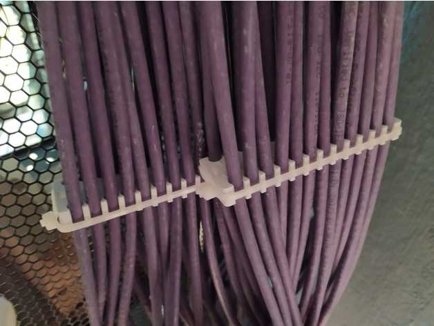 Ethernet cable runner for 24 port patch panel (numbered)