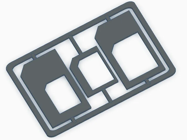 sim adapter kit card (very small)