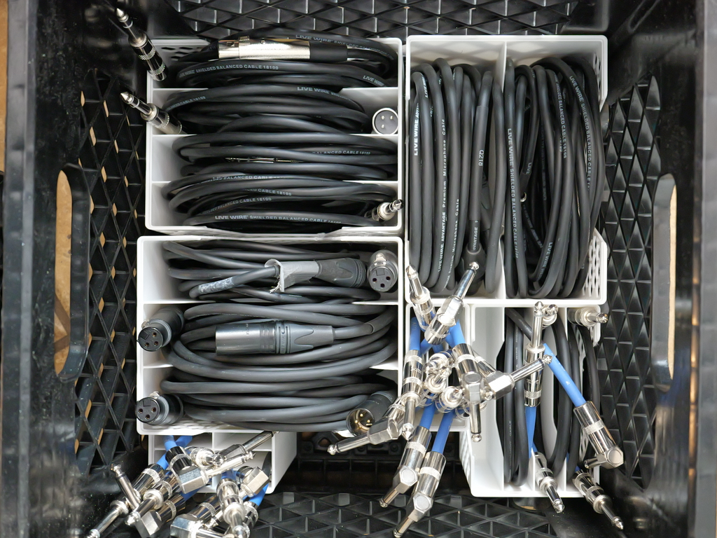 Gridfinity Mic Cable Storage