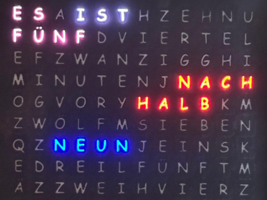 Word Clock (German version)