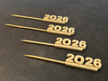 Food safe -2026 New Year Pick Skewer Topper Set