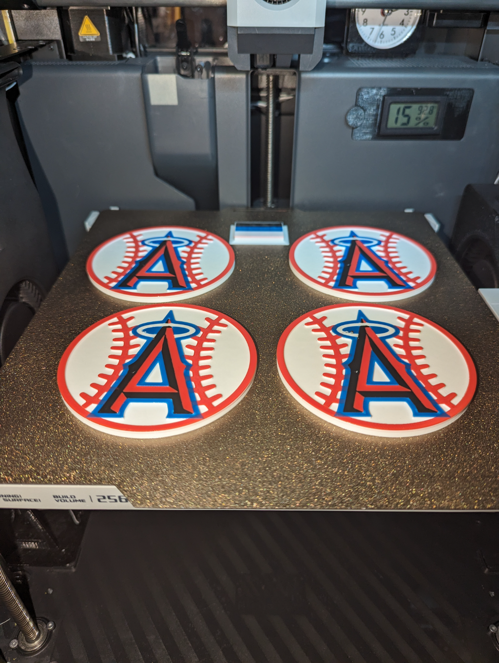 Los Angeles Angels Four Drink Coasters With Holder