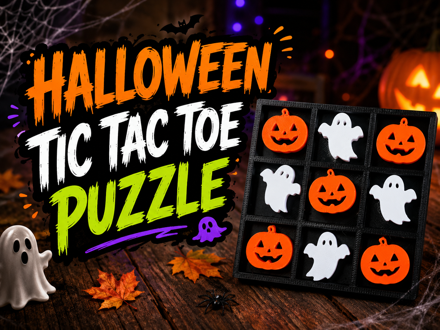Halloween Tic Tac Toe Game