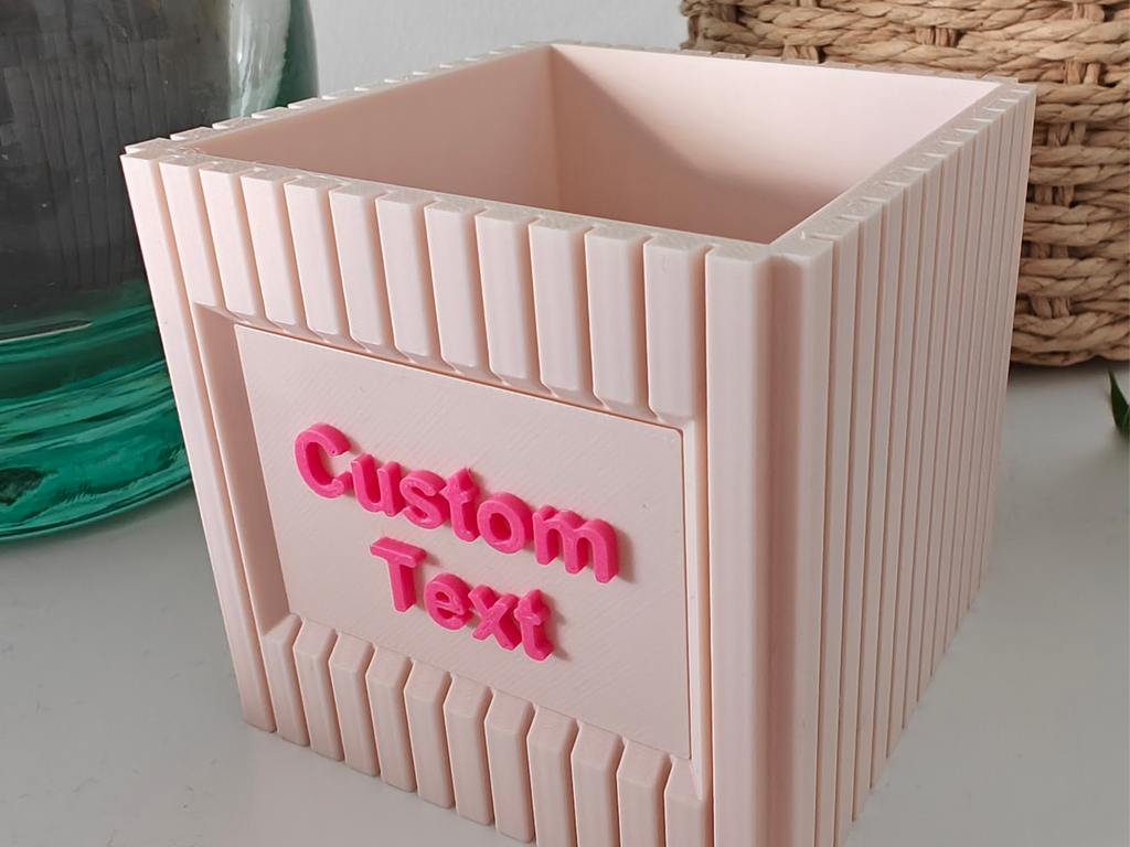 Planter Pot with space for custom text