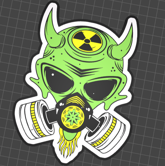 Alien Biohazard Wallart