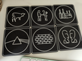 Pink Floyd Album Covers Coaster Set with Holder