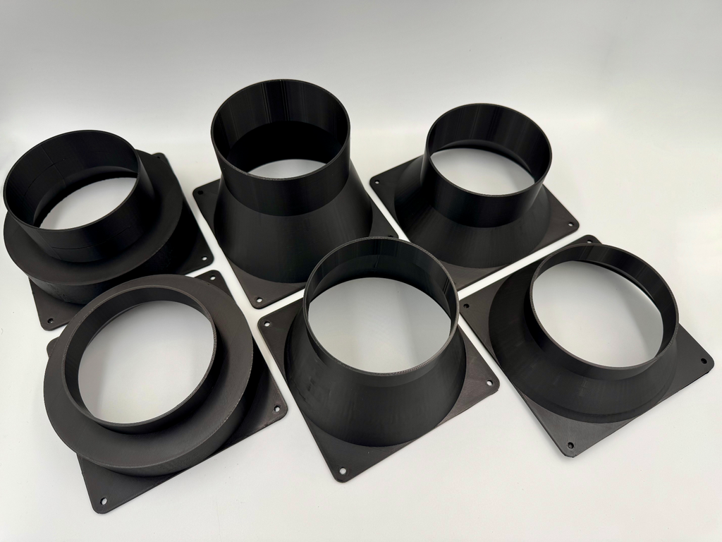 140mm Fan To 100mm Pipe Adaptors