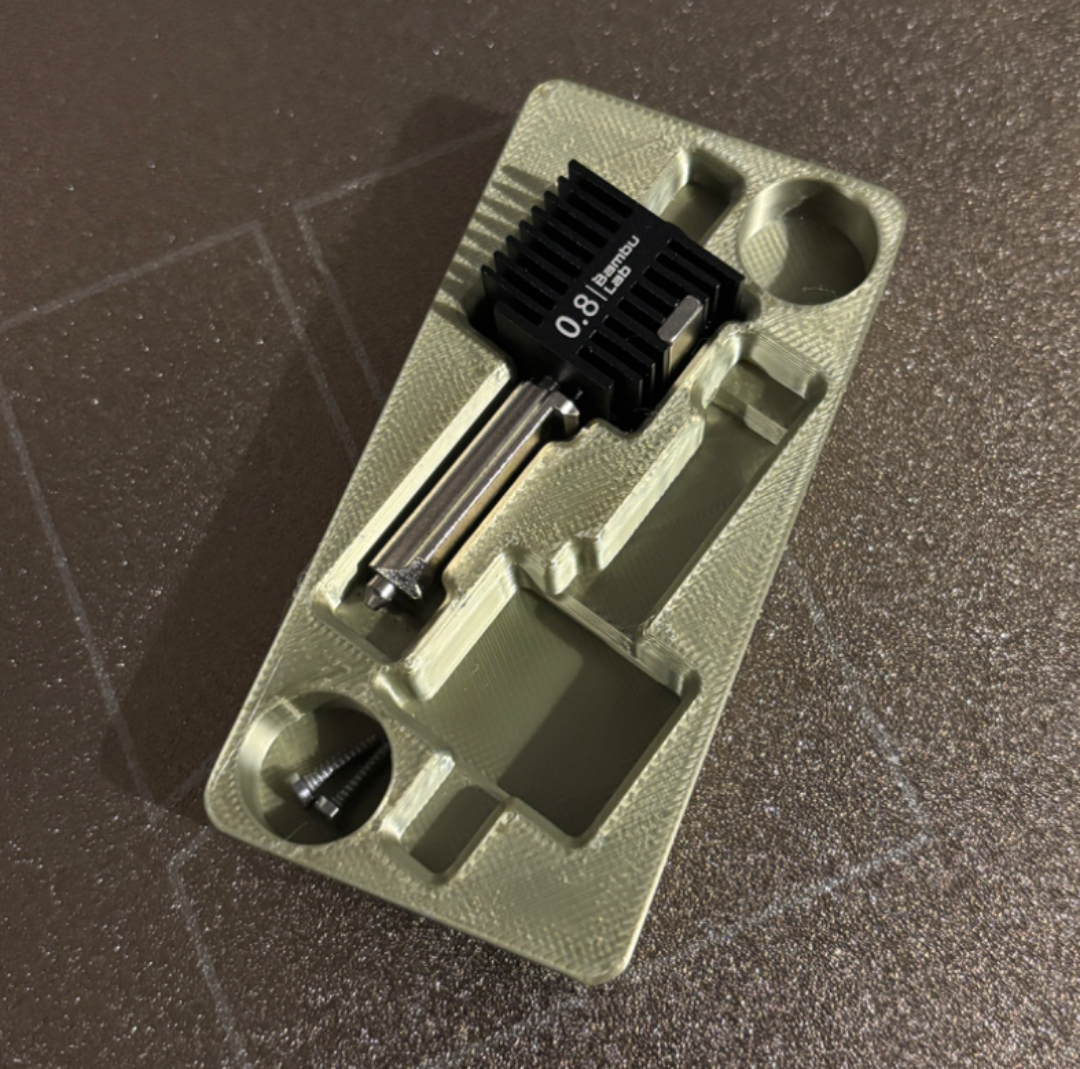 Gridfinity A1/mini hotend holder (updated)