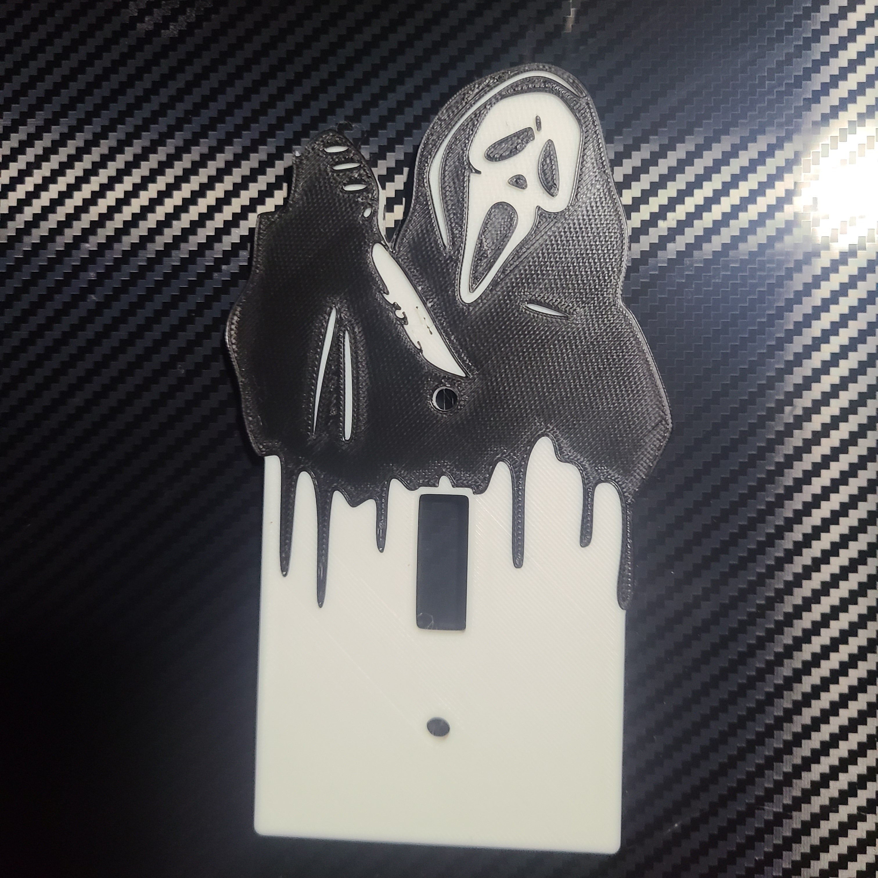 ghost face light switch cover