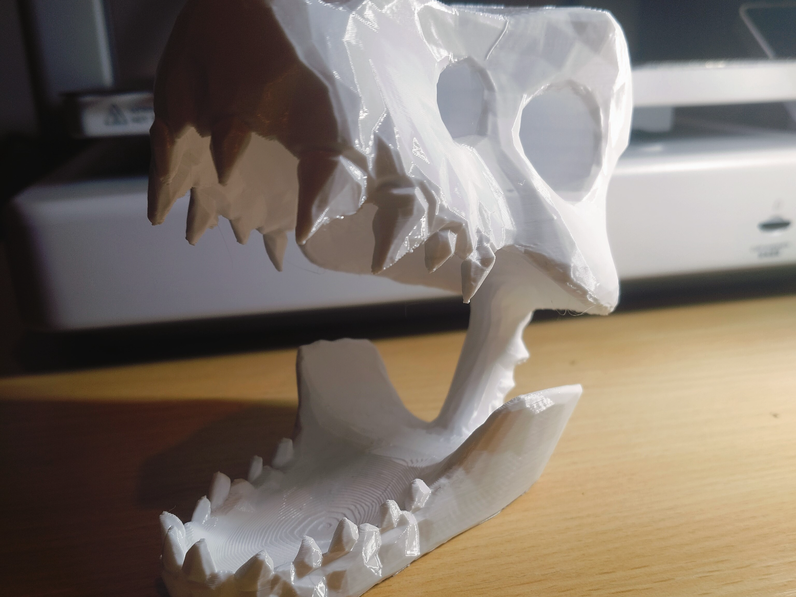 Dinosaur head decoration