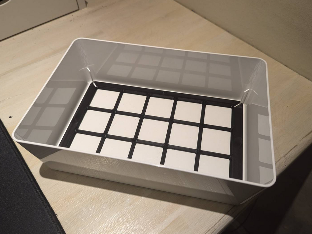 Gridfinity 3x5 insert for IKEA KUGGIS 18x26cm box