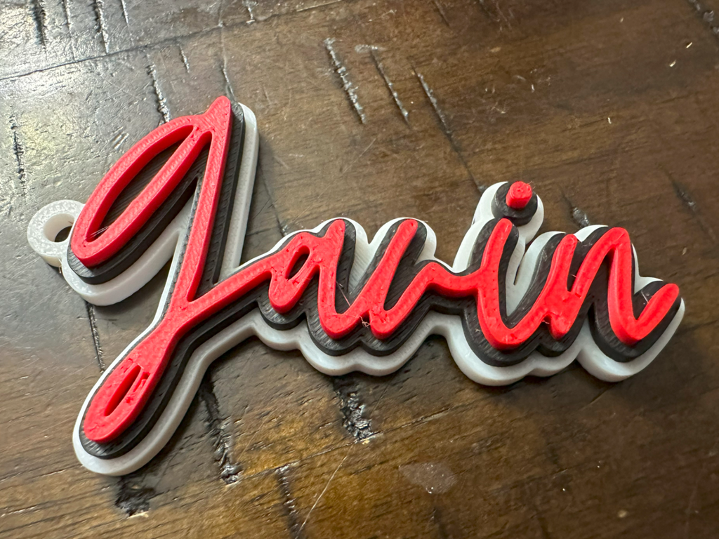 Gavin Keychain, gift tag, stocking tag