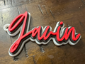 Gavin Keychain, gift tag, stocking tag