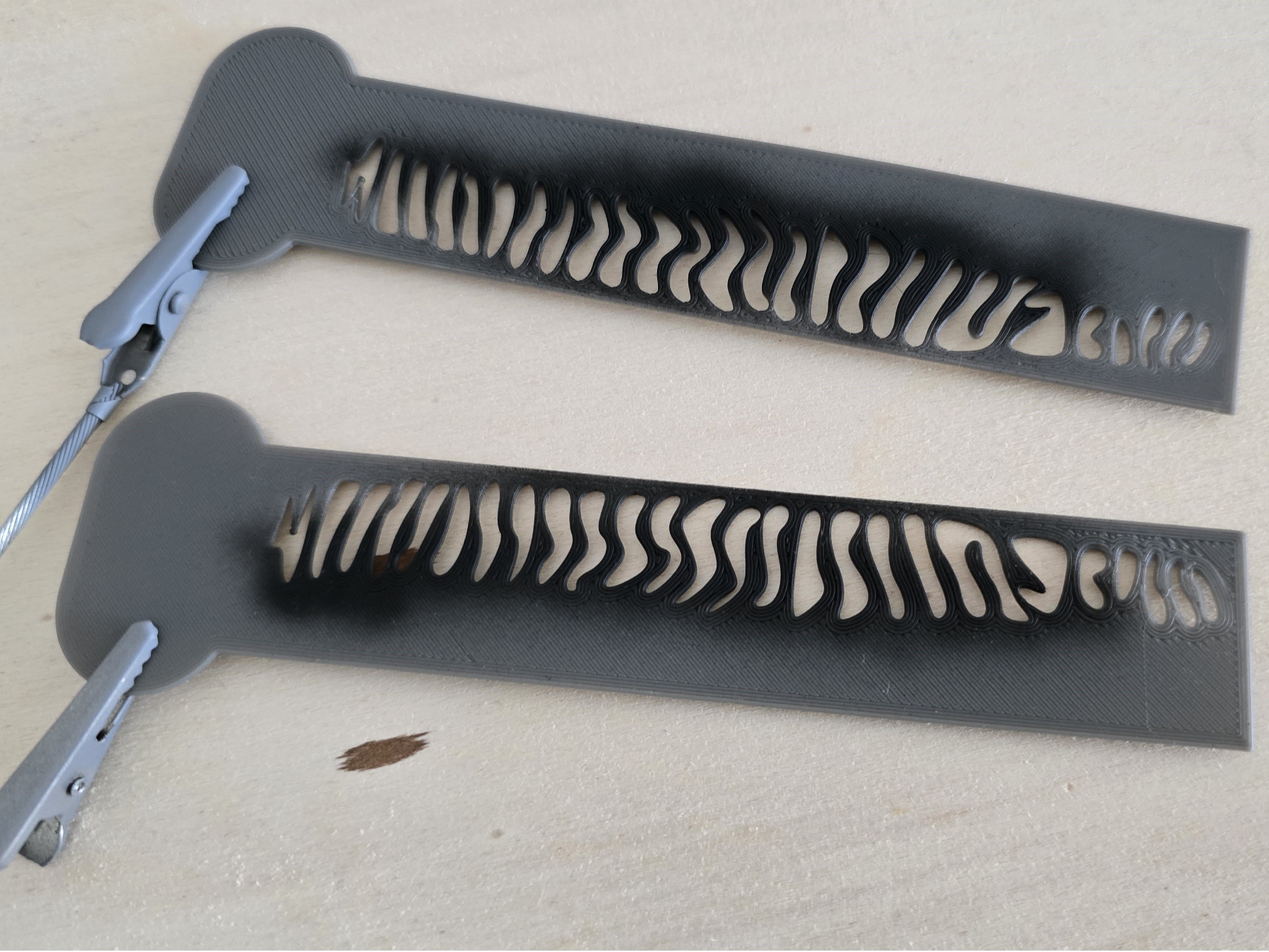 Airbrush mackerel stencil